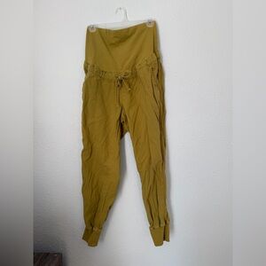 GAP Maternity Olive Green Jogger with Waist Panel | Small